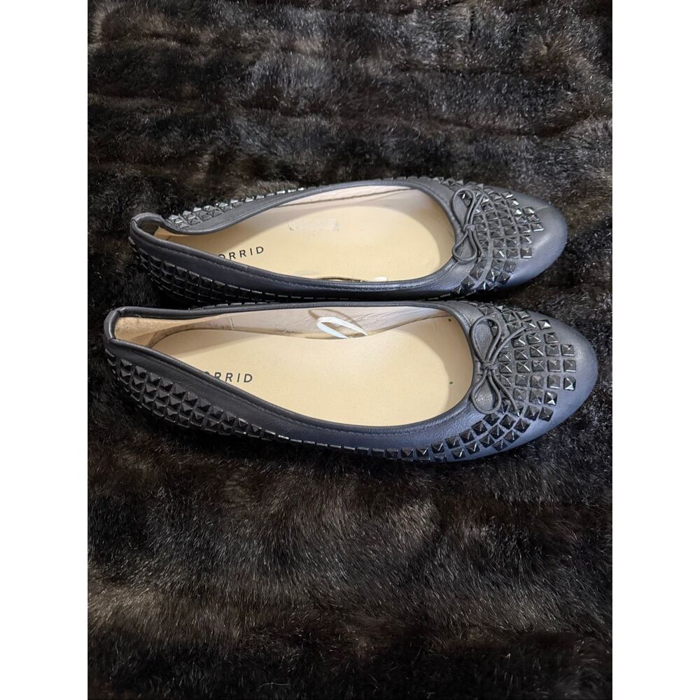 Torrid Black Studded Stud Ballet Flats Shoes 11